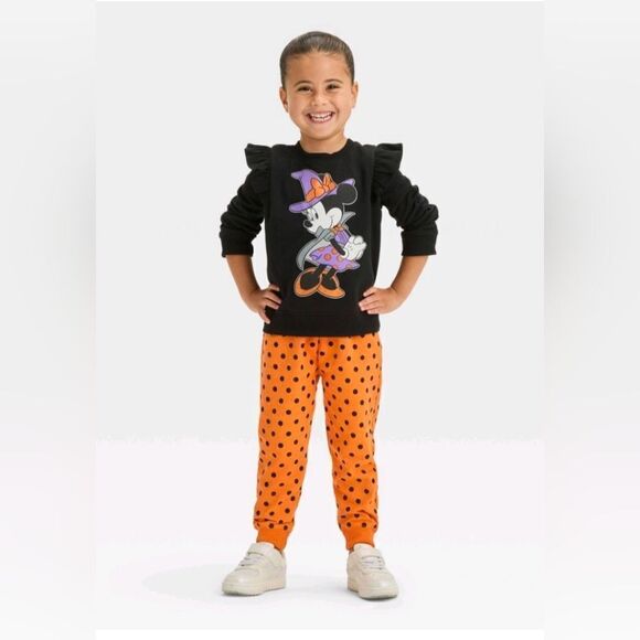 Nwt Girl's Minnie Mouse Halloween Outfit, Sizes 2T, 3T, 5T - Picture 1 of 7